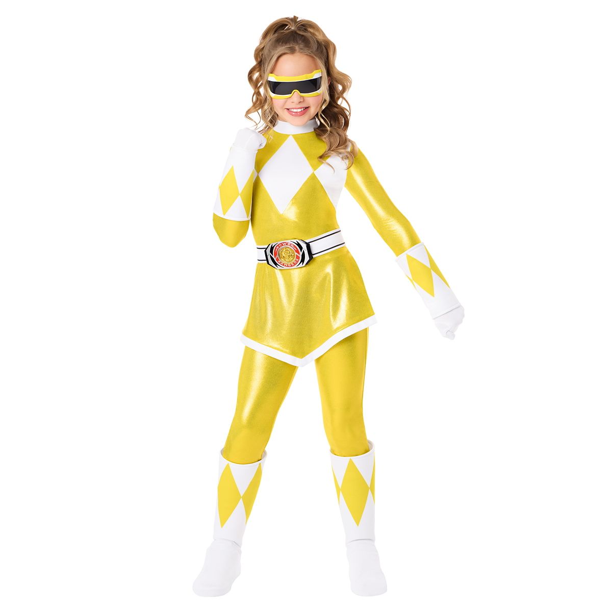Kids Yellow Power Ranger Costume - Mighty Morphin Power Rangers YELLOW
