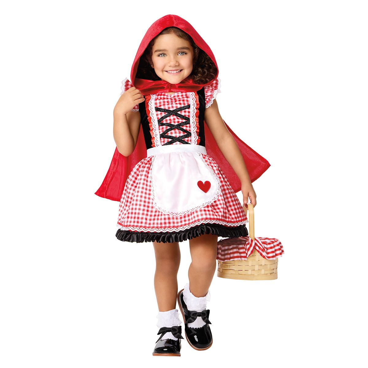 Toddler Red Riding Hood Dress Costume RED