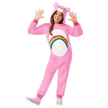 Kids Cheer Bear Jumpsuit Costume - Care Bears PINK