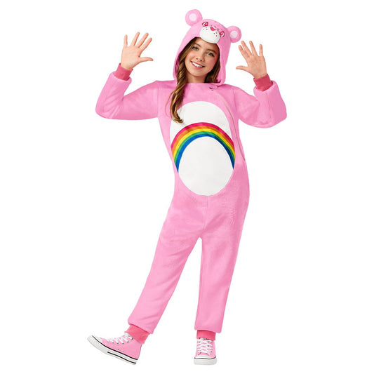 Kids Cheer Bear Jumpsuit Costume - Care Bears PINK