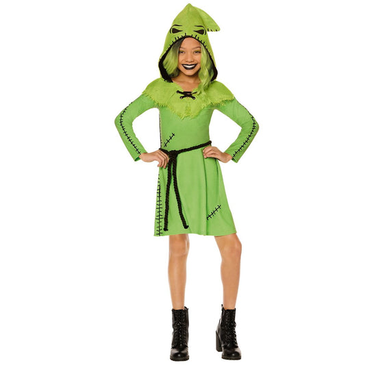 Kids Oogie Boogie Dress Costume - The Nightmare Before Christmas GREEN