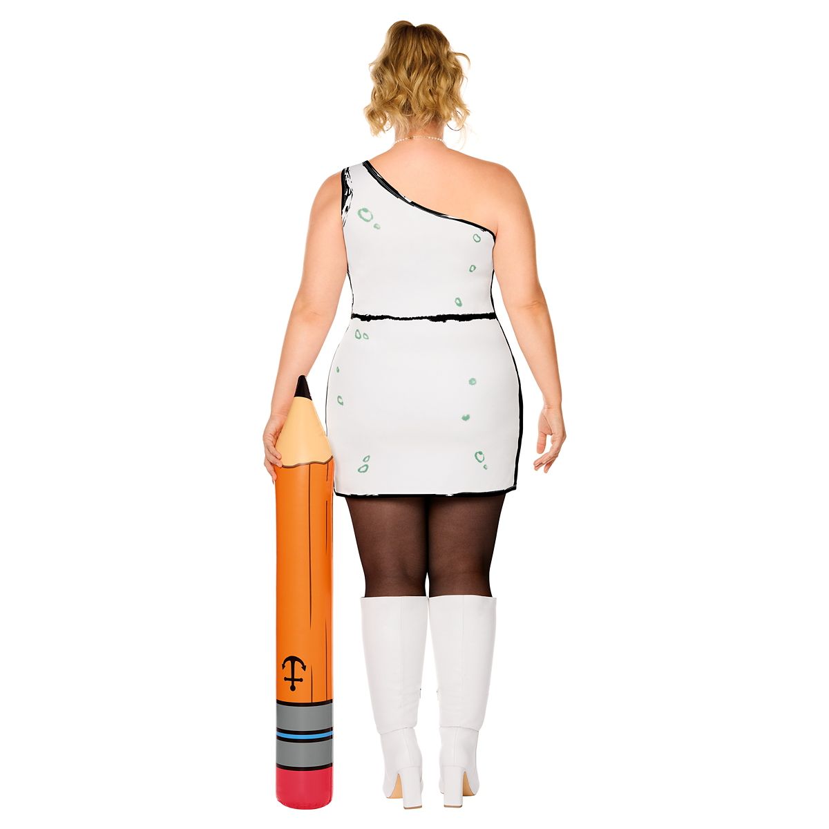Adult DoodleBob Dress Costume - SpongeBob SquarePants WHITE