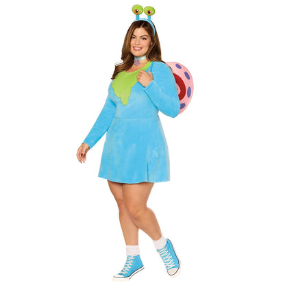 Adult Gary Dress Costume - SpongeBob SquarePants PURPLE/TEAL/BLUE