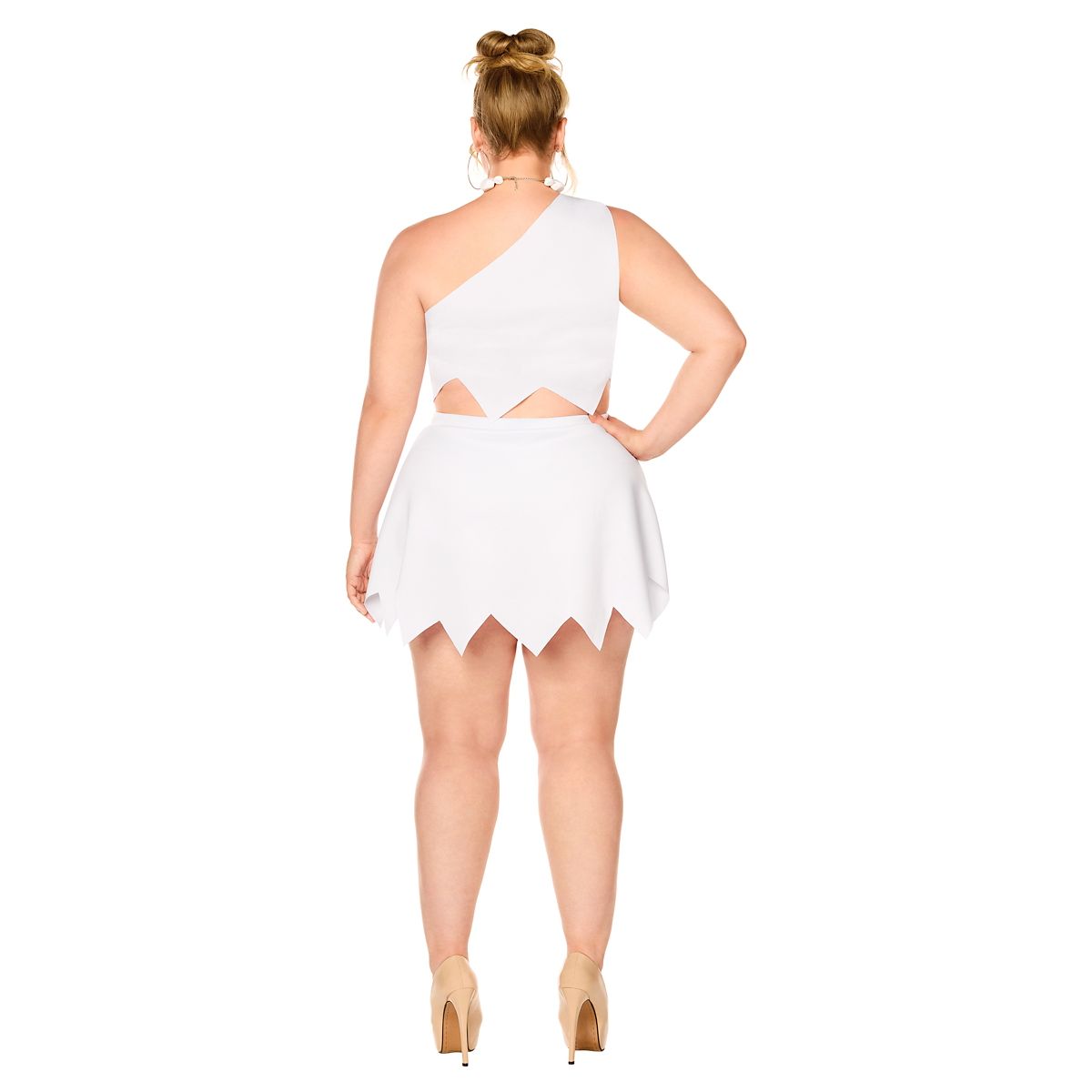 Adult Wilma Sassy Costume - The Flintstones WHITE
