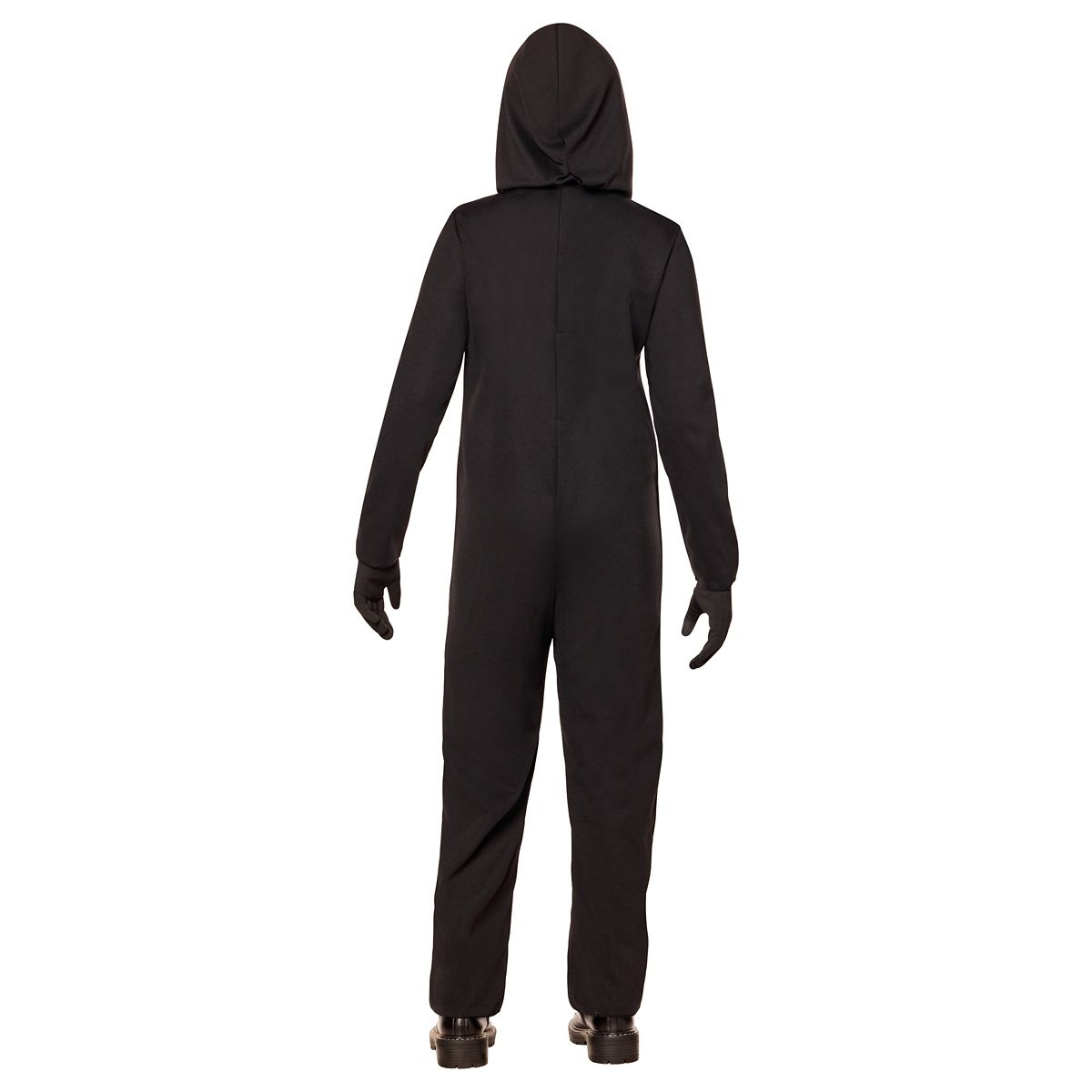 Kids Light-Up White Skeleton Stick Figure Costume BLACK