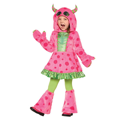 Toddler Lil' Pink Monster Dress Costume PINK