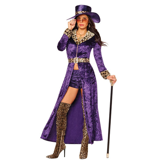 Adult Madame Money Costume PURPLE