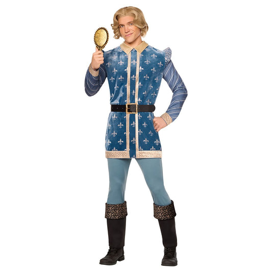 Adult Prince Charming Costume - Shrek BLUE