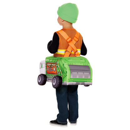 Toddler Matchbox Trash Truck Ride-Along Costume MULTI-COLOR