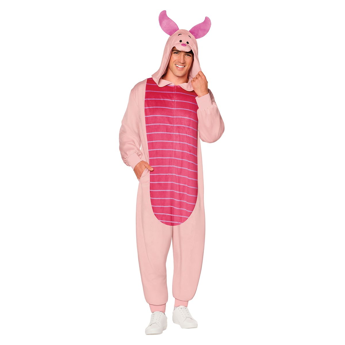 Adult Piglet Jumpsuit Costume - Winnie the Pooh LIGHT PINK