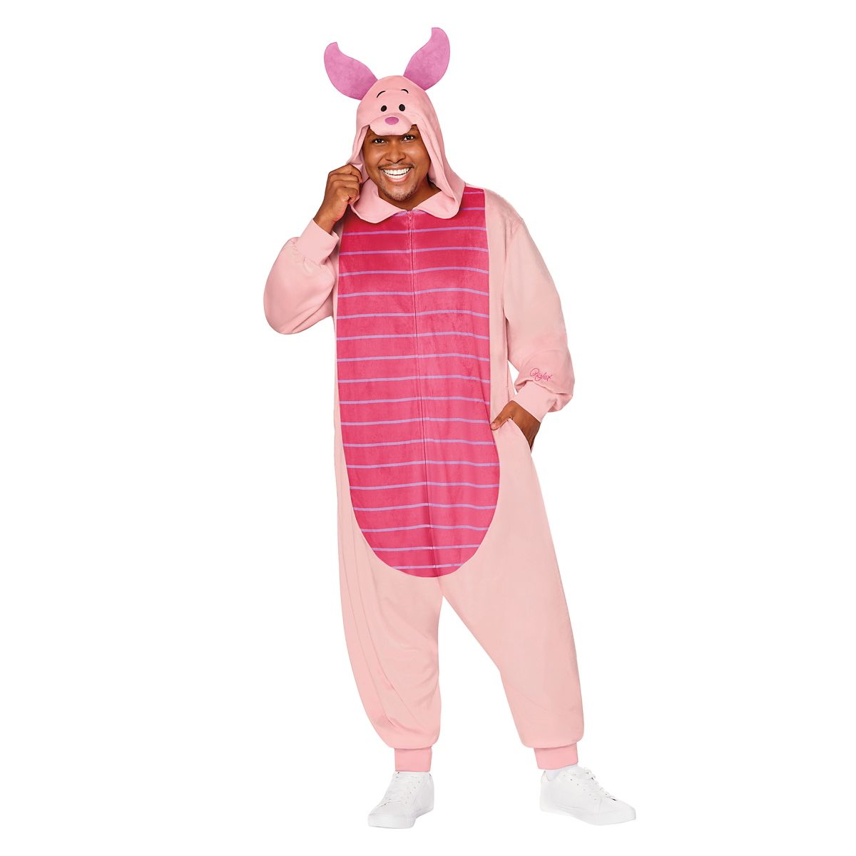 Adult Piglet Jumpsuit Costume - Winnie the Pooh LIGHT PINK