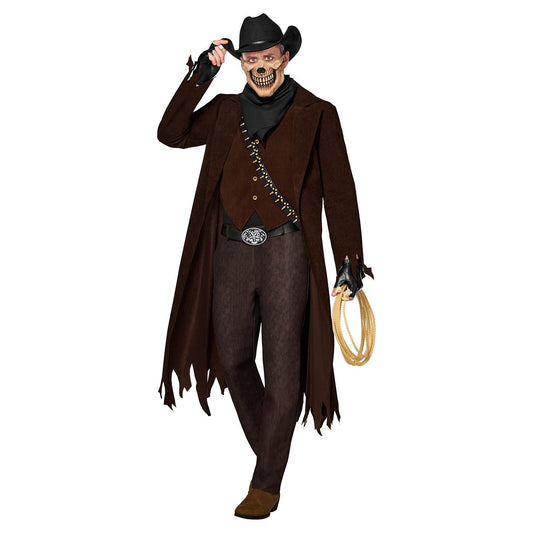 Adult Skeleton Outlaw Costume BLACK