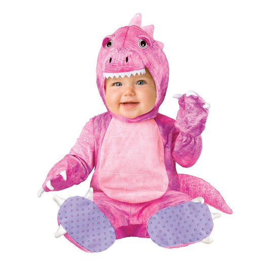 Baby Dino Cutie Jumpsuit Costume PINK