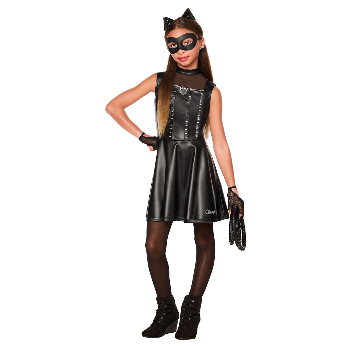Kids Catwoman Dress Costume - DC Villains BLACK