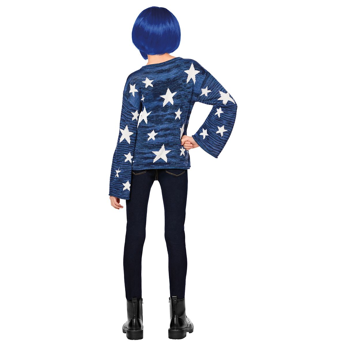 Kids Coraline Costume Top BLUE
