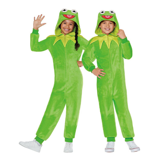 Kids Kermit the Frog Jumpsuit Costume - The Muppets GREEN
