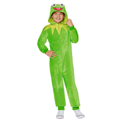 Kids Kermit the Frog Jumpsuit Costume - The Muppets GREEN