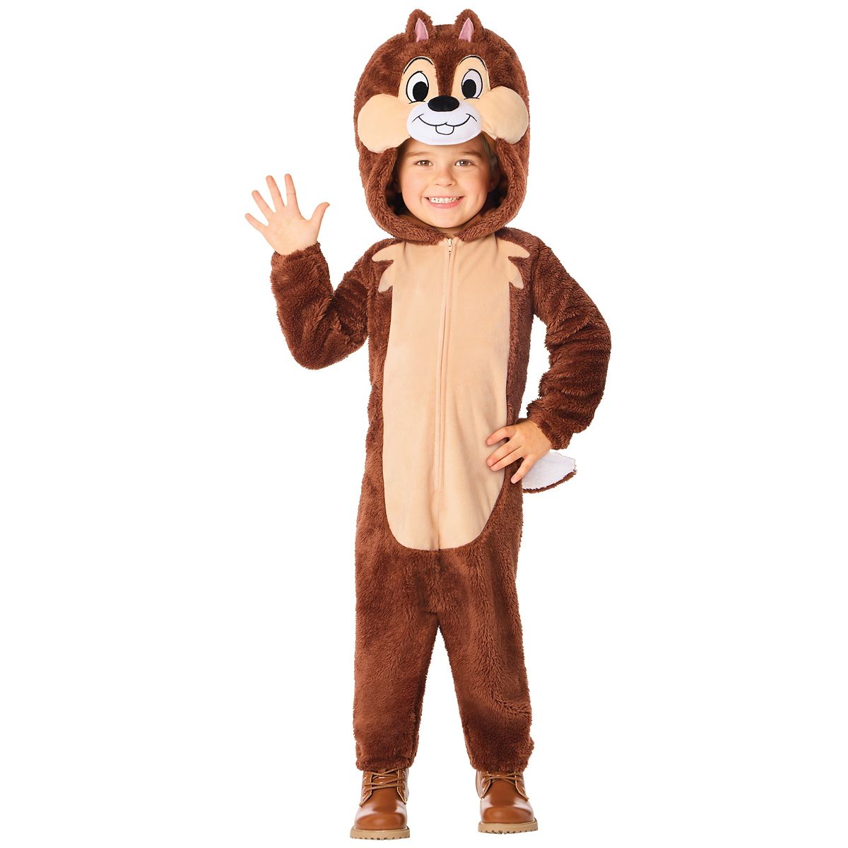 Toddler Chip Jumpsuit Costume - Chip 'n Dale BROWN