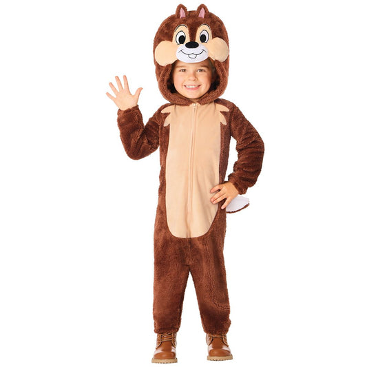 Toddler Chip Jumpsuit Costume - Chip 'n Dale BROWN
