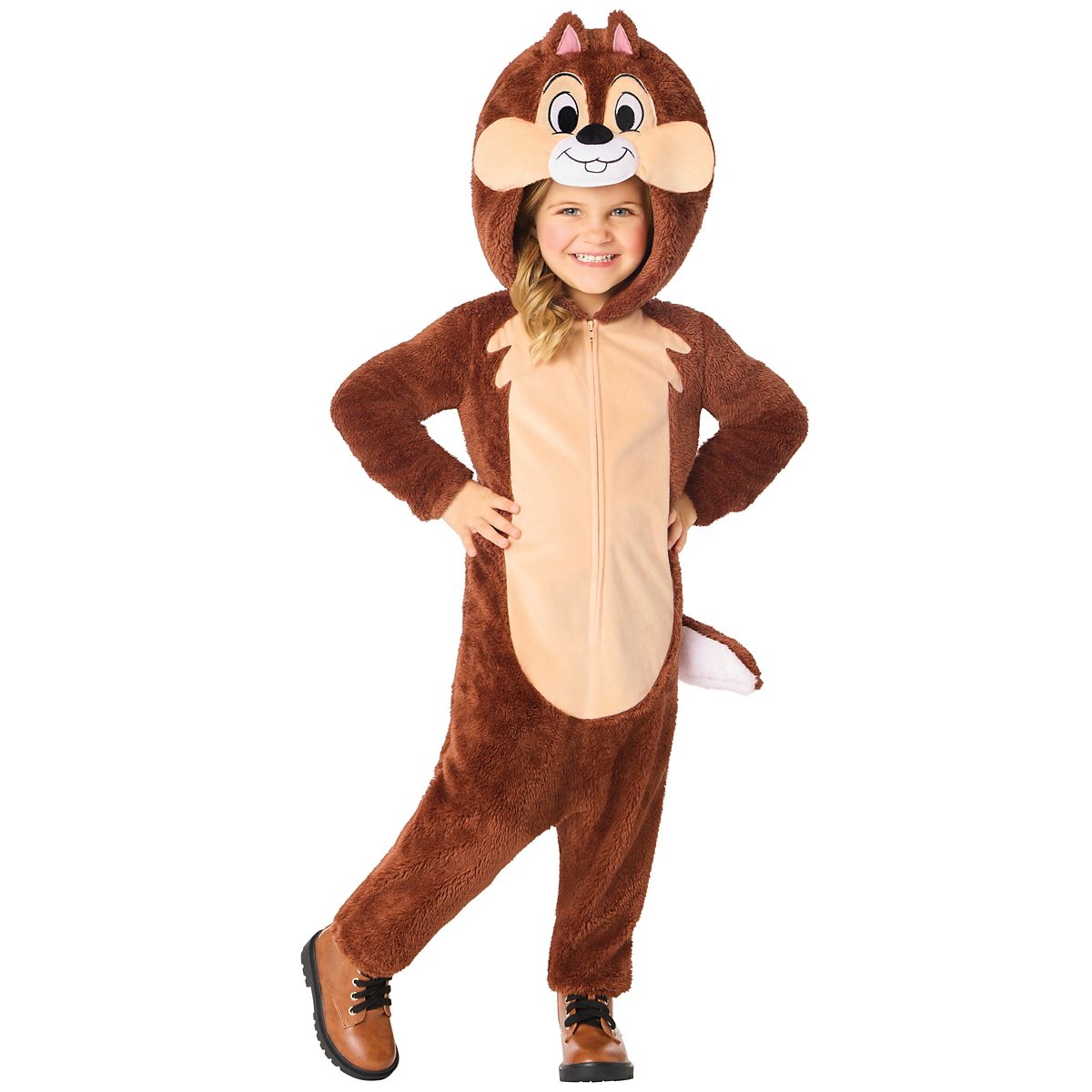 Toddler Chip Jumpsuit Costume - Chip 'n Dale BROWN