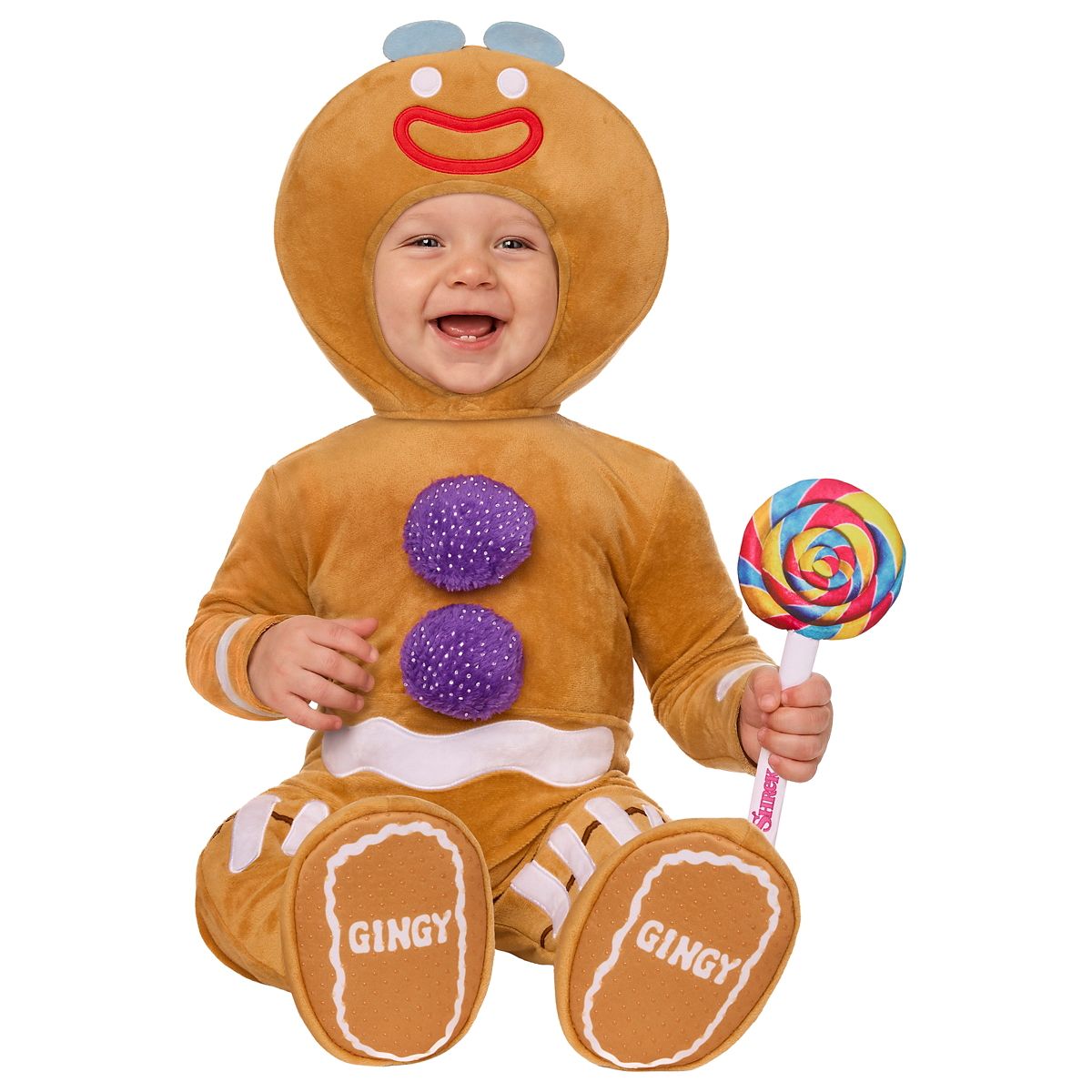 Baby Gingy Jumpsuit Costume - Shrek BROWN