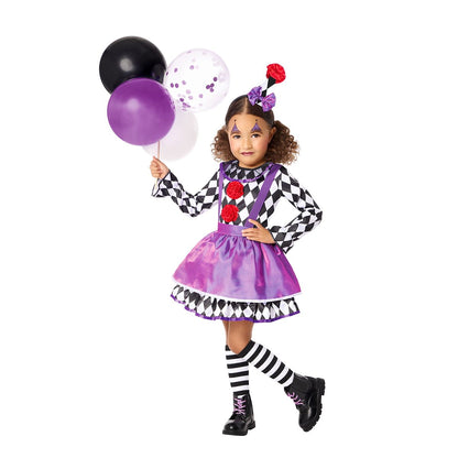 Toddler Carnival Clown Costume PURPLE