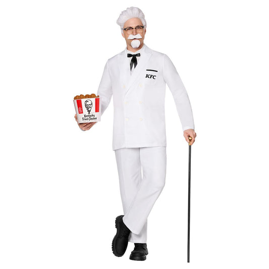 Adult KFC Colonel Sanders Costume WHITE