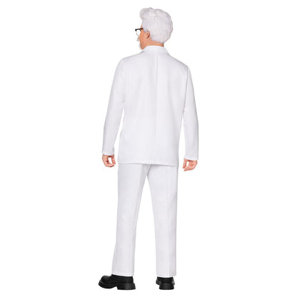 Adult KFC Colonel Sanders Costume WHITE