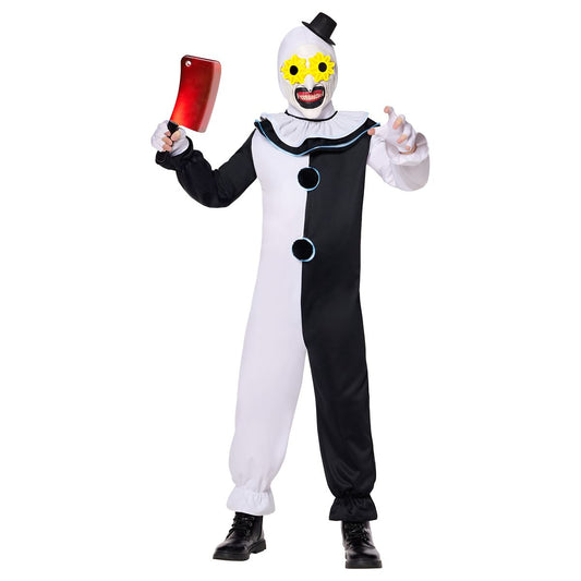 Kids Art the Clown Light-Up Costume - Terrifier BLACK AND WHITE