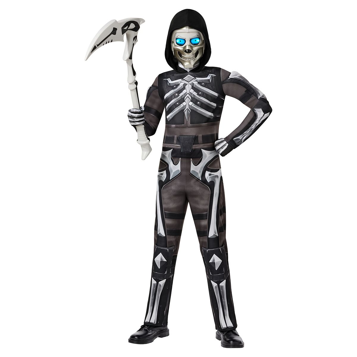Youth Skull Commander Costume - Fortnite BLACK