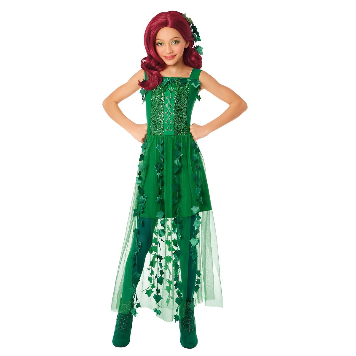 Kids Poison Ivy Dress Costume - DC Villains GREEN