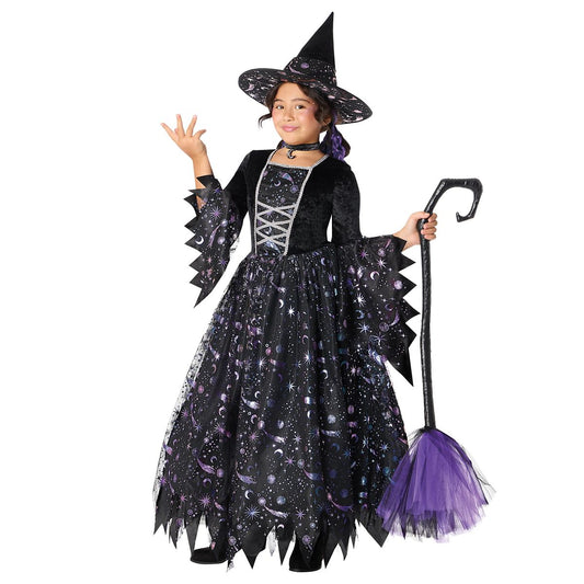 Kids Coven Cutie Costume BLACK AND PURPLE