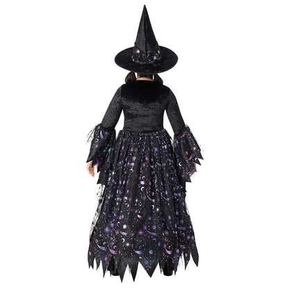 Kids Coven Cutie Costume BLACK AND PURPLE