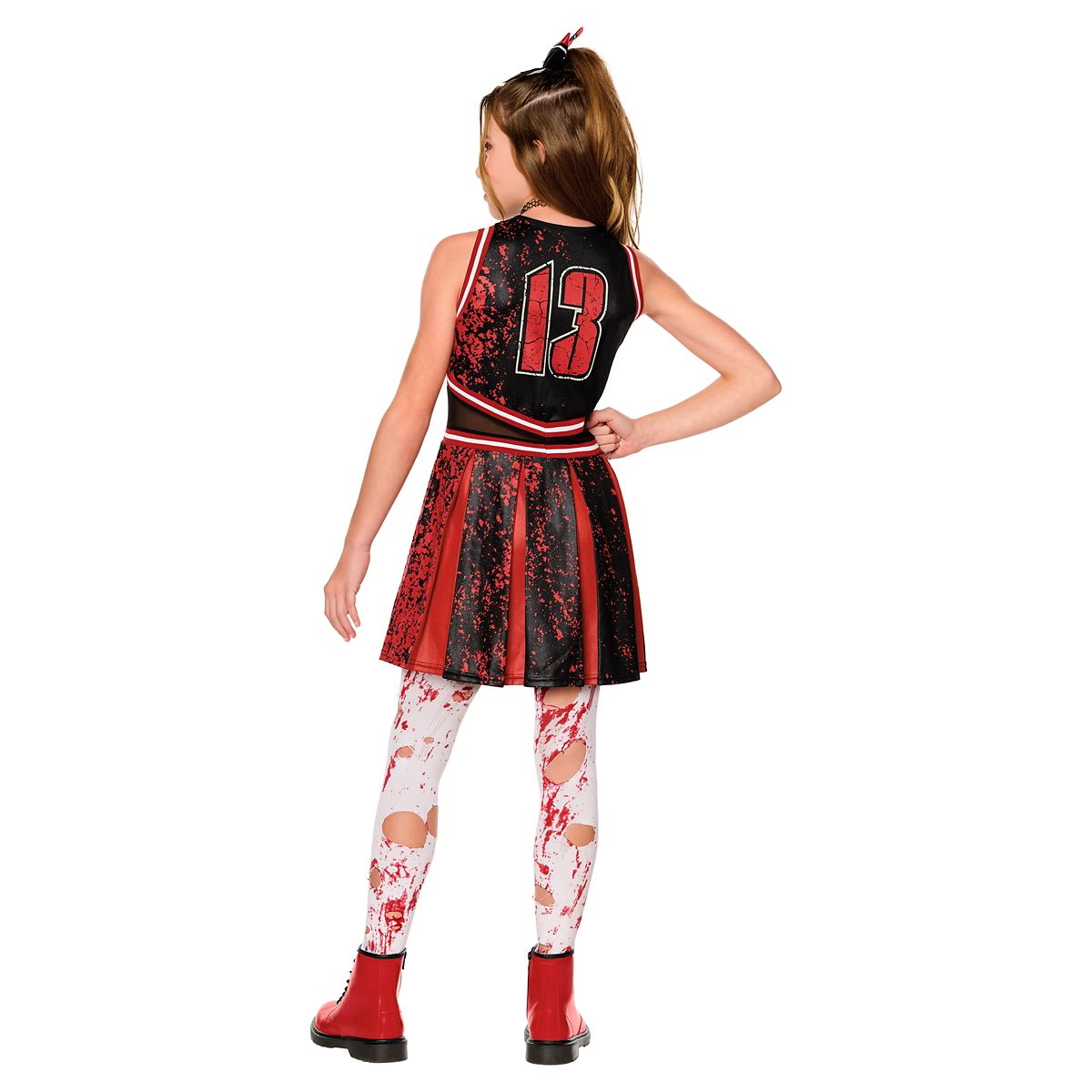 Kids Jason Universe Cheer Uniform Costume BLACK AND RED