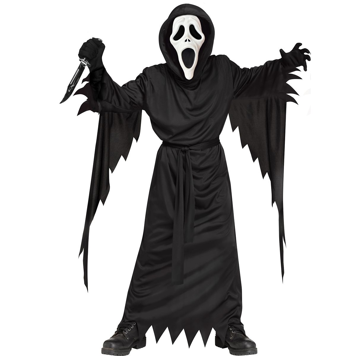 Kids Ghost Face Killer Costume Kit BLACK