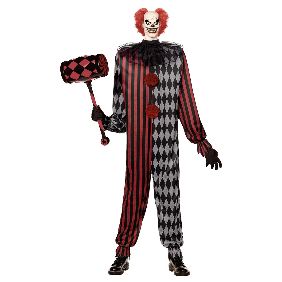 Kids Illusion Clown Costume BLACK AND RED