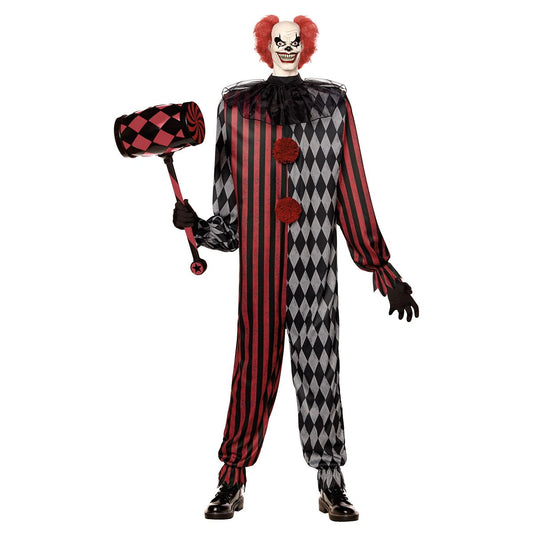Kids Illusion Clown Costume BLACK AND RED