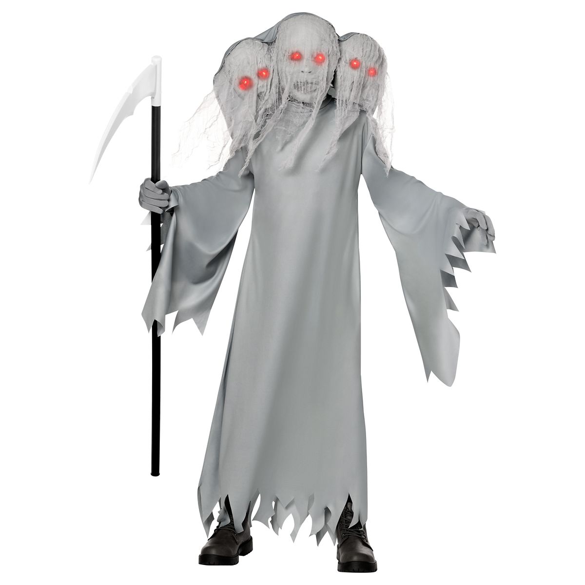 Kids 3-Headed Ghostly Soul Costume MULTI-COLOR