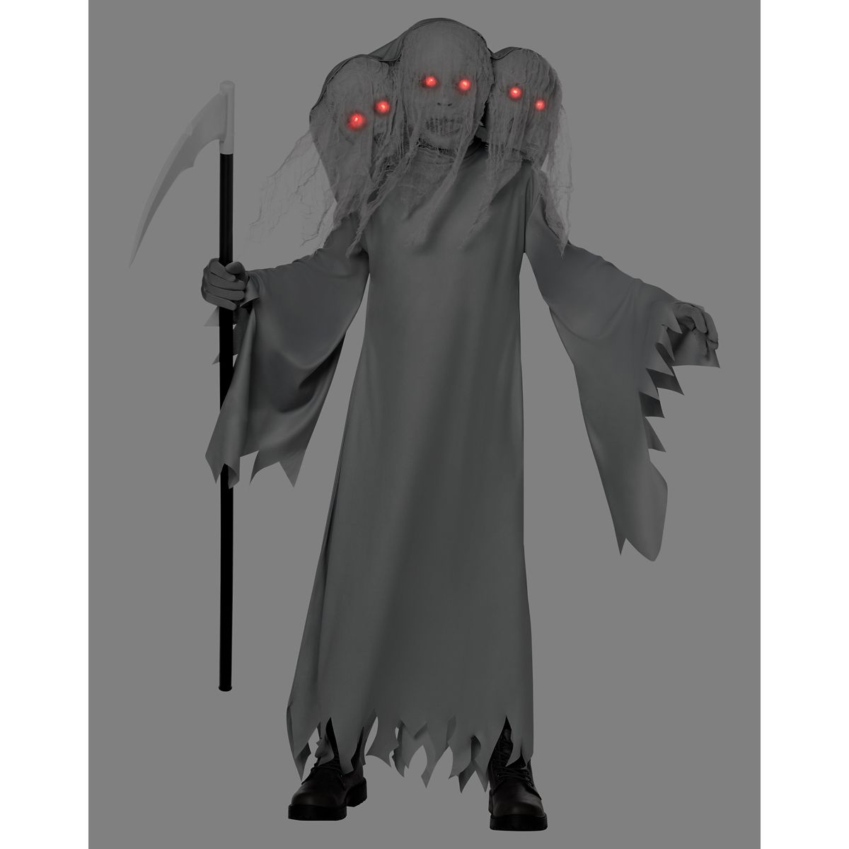 Kids 3-Headed Ghostly Soul Costume MULTI-COLOR