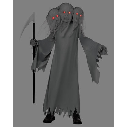 Kids 3-Headed Ghostly Soul Costume MULTI-COLOR