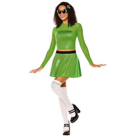Adult Buttercup Costume - The Powerpuff Girls GREEN