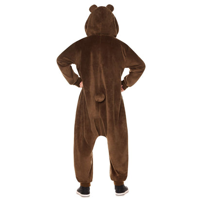 Kids Bear Energy Jumpsuit Costume BROWN