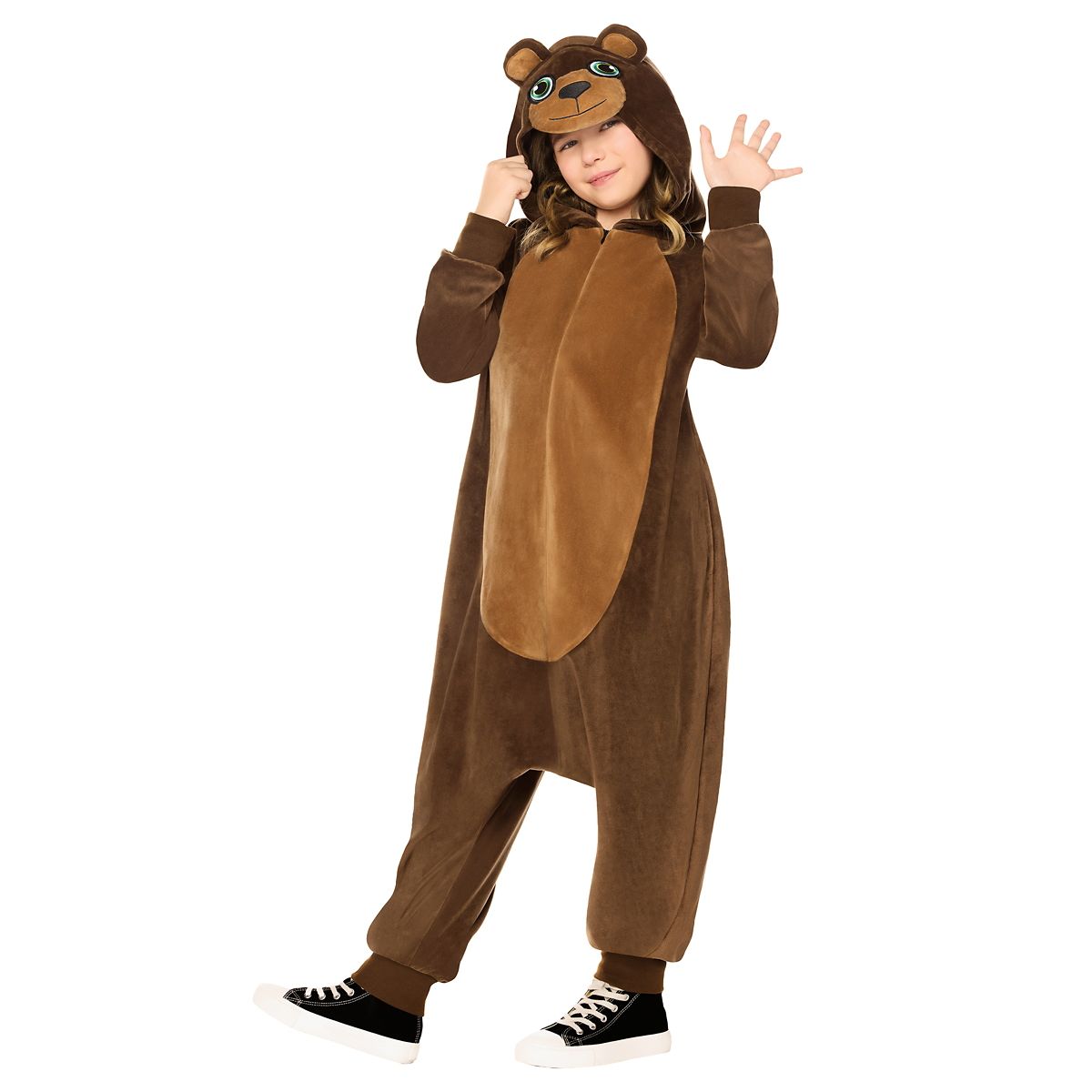 Kids Bear Energy Jumpsuit Costume BROWN