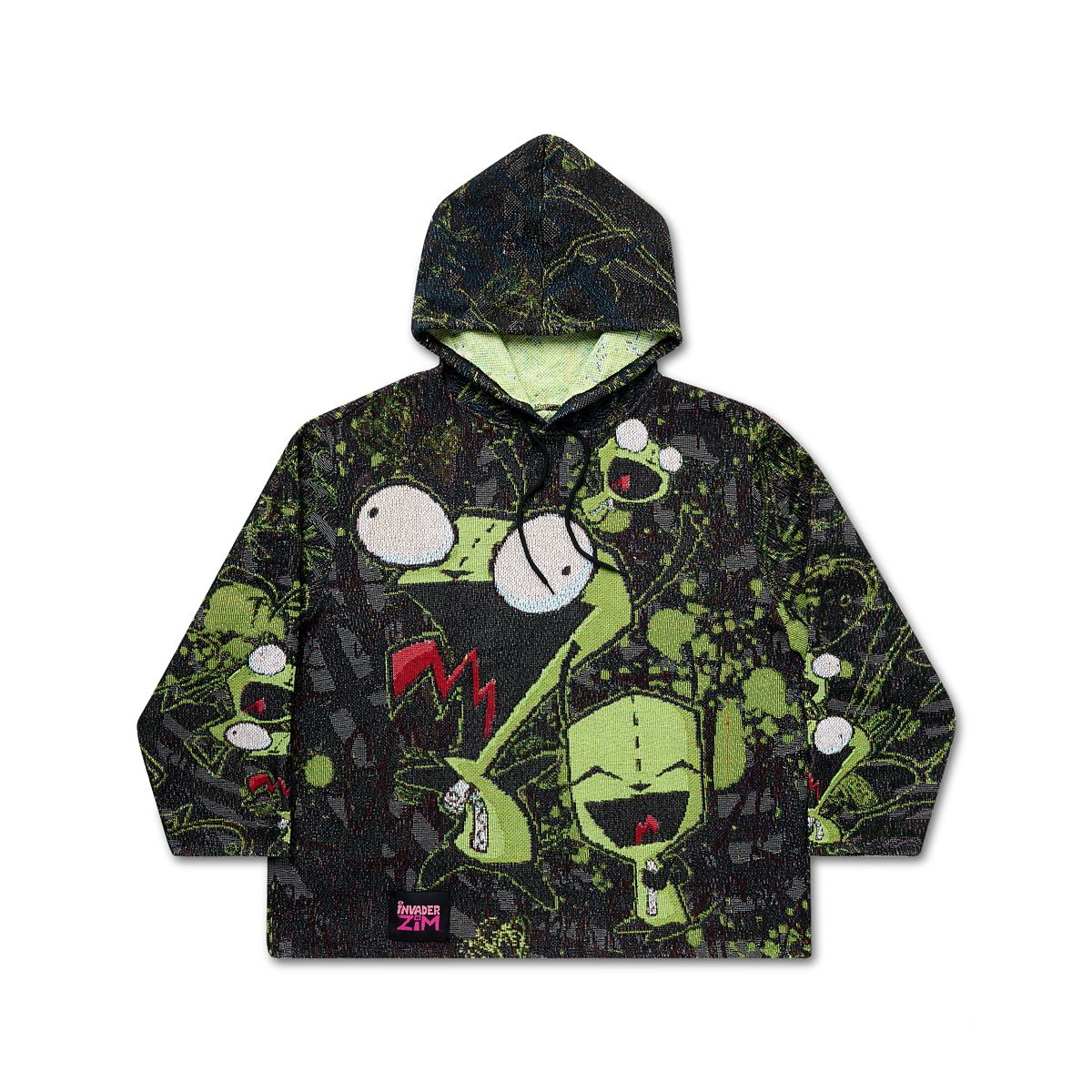 Invader Zim GIR Jacquard Hoodie MULTI-COLOR