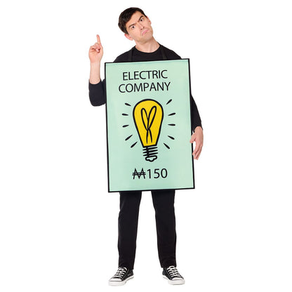 Adult 4-in-1 Monopoly Cards Costume BLUE/GREEN