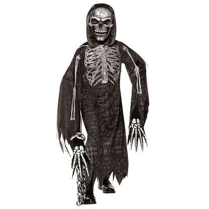 Kids Monster Skeleton Costume BLACK