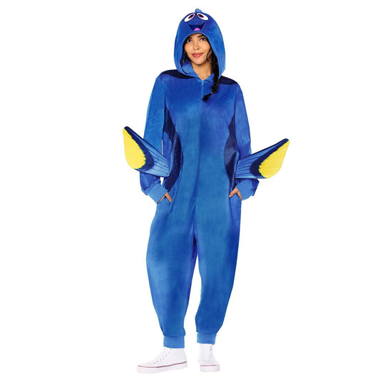 Adult Dory Jumpsuit Costume - Finding Nemo BLUE