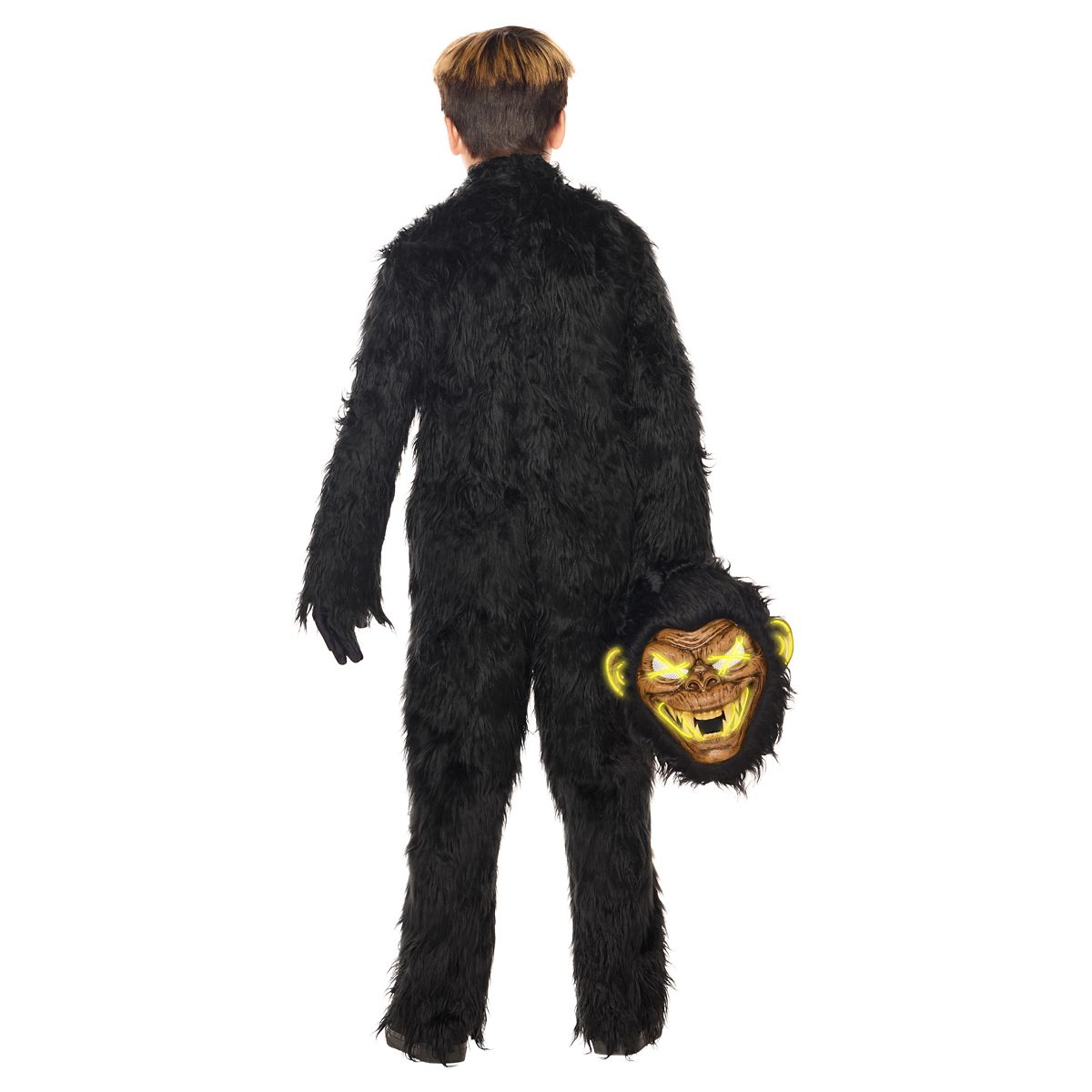 Kids Light-Up Monkey Jumpsuit Costume BLACK