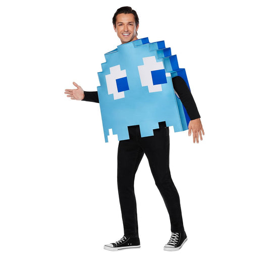 Adult Inky & Blue Ghost Reversible 3D Costume - Pac-Man BLUE