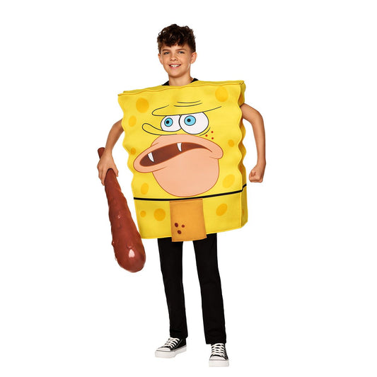 Kids SpongeBob SquarePants Caveman 3D Costume MULTI-COLOR